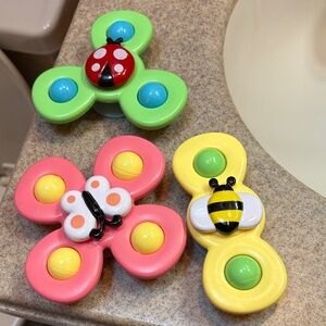 Suction toys  -Colorful Insect-Themed Fidget Spinners for Kids